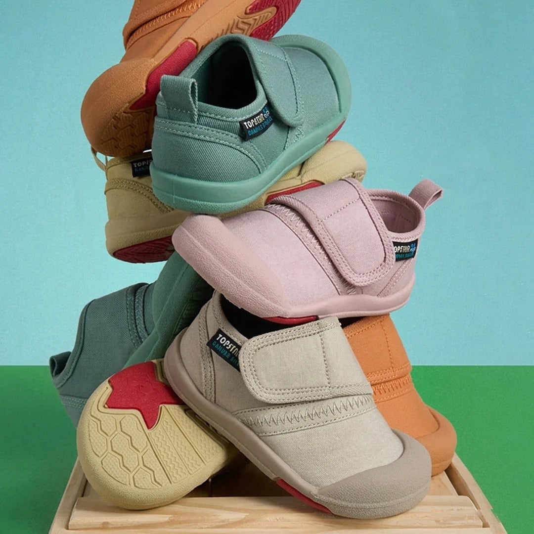 GentleStride Baby Sneakers Grey | Breathable Soft Sole Toddler Shoes
