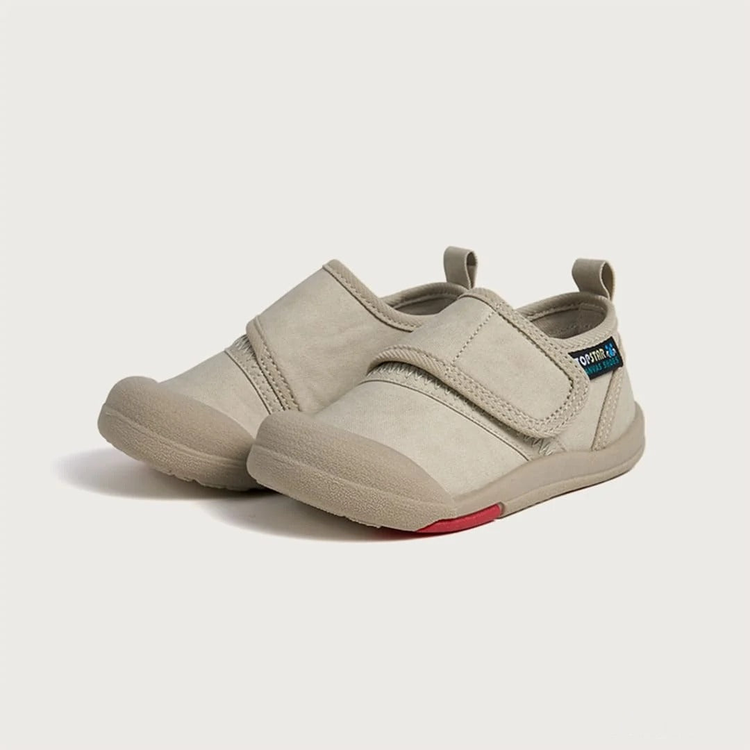 GentleStride Baby Sneakers Grey | Breathable Soft Sole Toddler Shoes