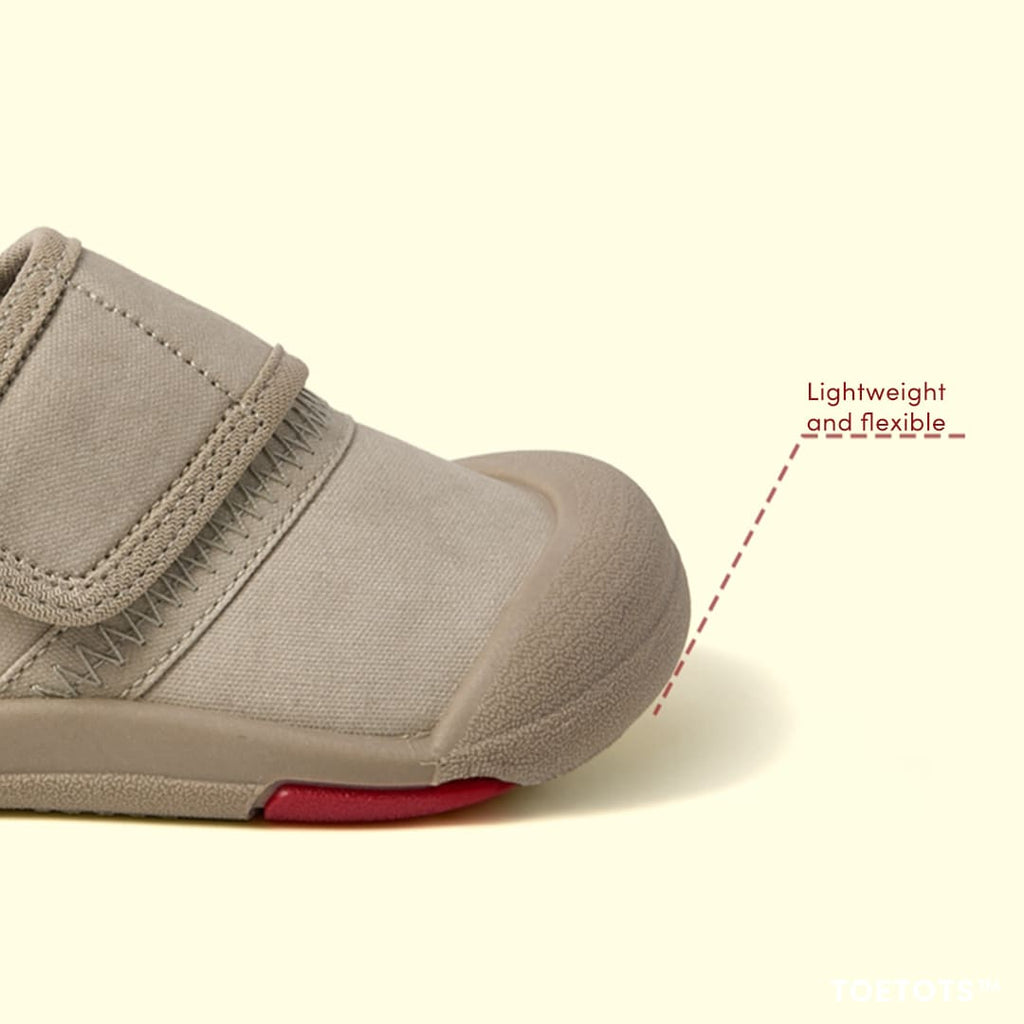 GentleStride Baby Sneakers Grey | Breathable Soft Sole Toddler Shoes