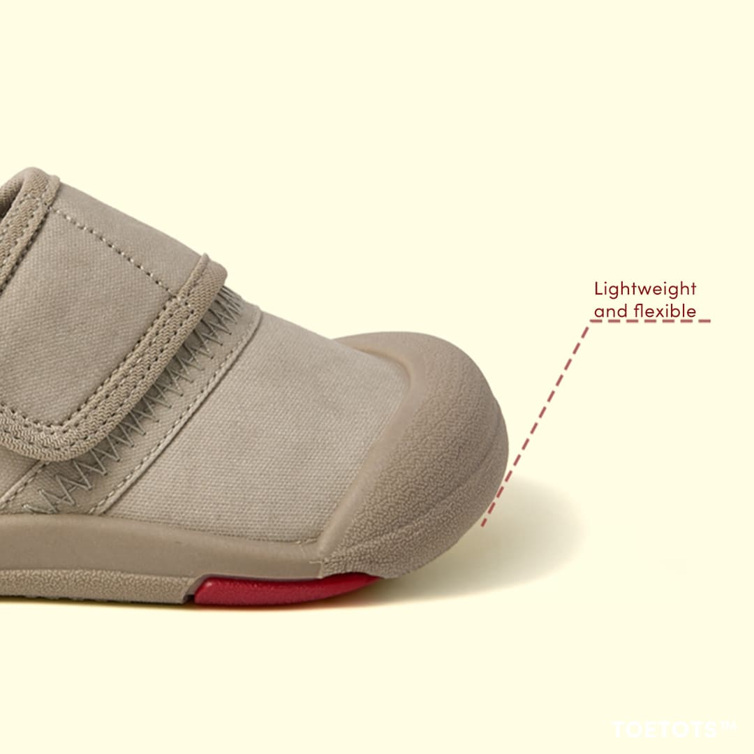 GentleStride Baby Sneakers Grey | Breathable Soft Sole Toddler Shoes