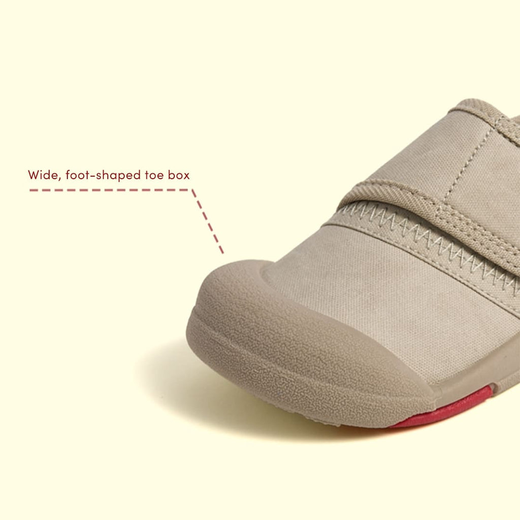 GentleStride Baby Sneakers Grey | Breathable Soft Sole Toddler Shoes