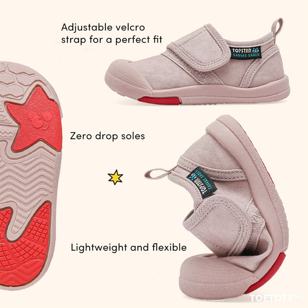 GentleStride Baby Sneakers Grey | Breathable Soft Sole Toddler Shoes