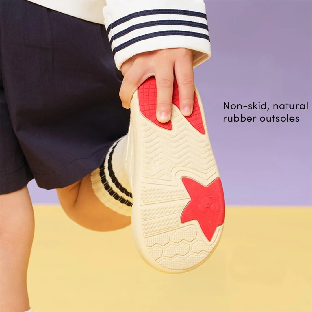 GentleStride Baby Sneakers Grey | Breathable Soft Sole Toddler Shoes