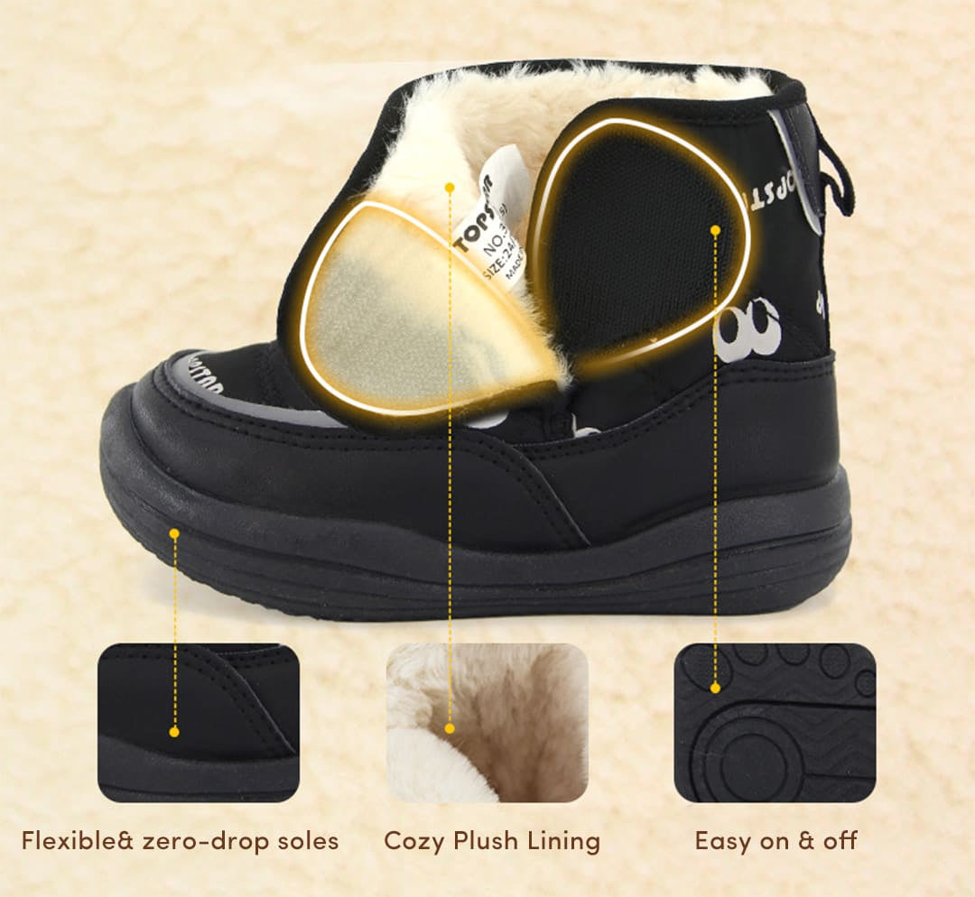 Snowy Paws Kids Winter Boots | Cosy Non-Slip Toddler Footwear