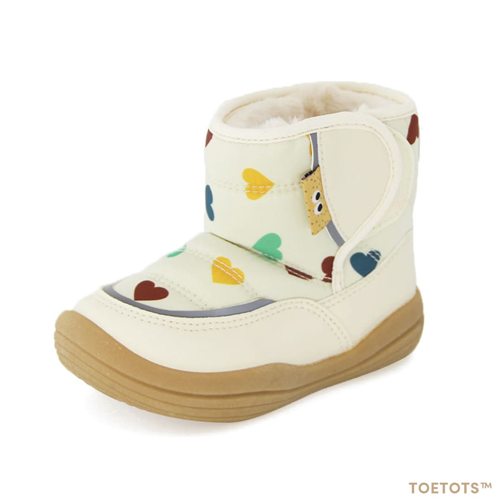 Winter Blossom Toddler Boots Navy | Cozy Non-Slip Shoes