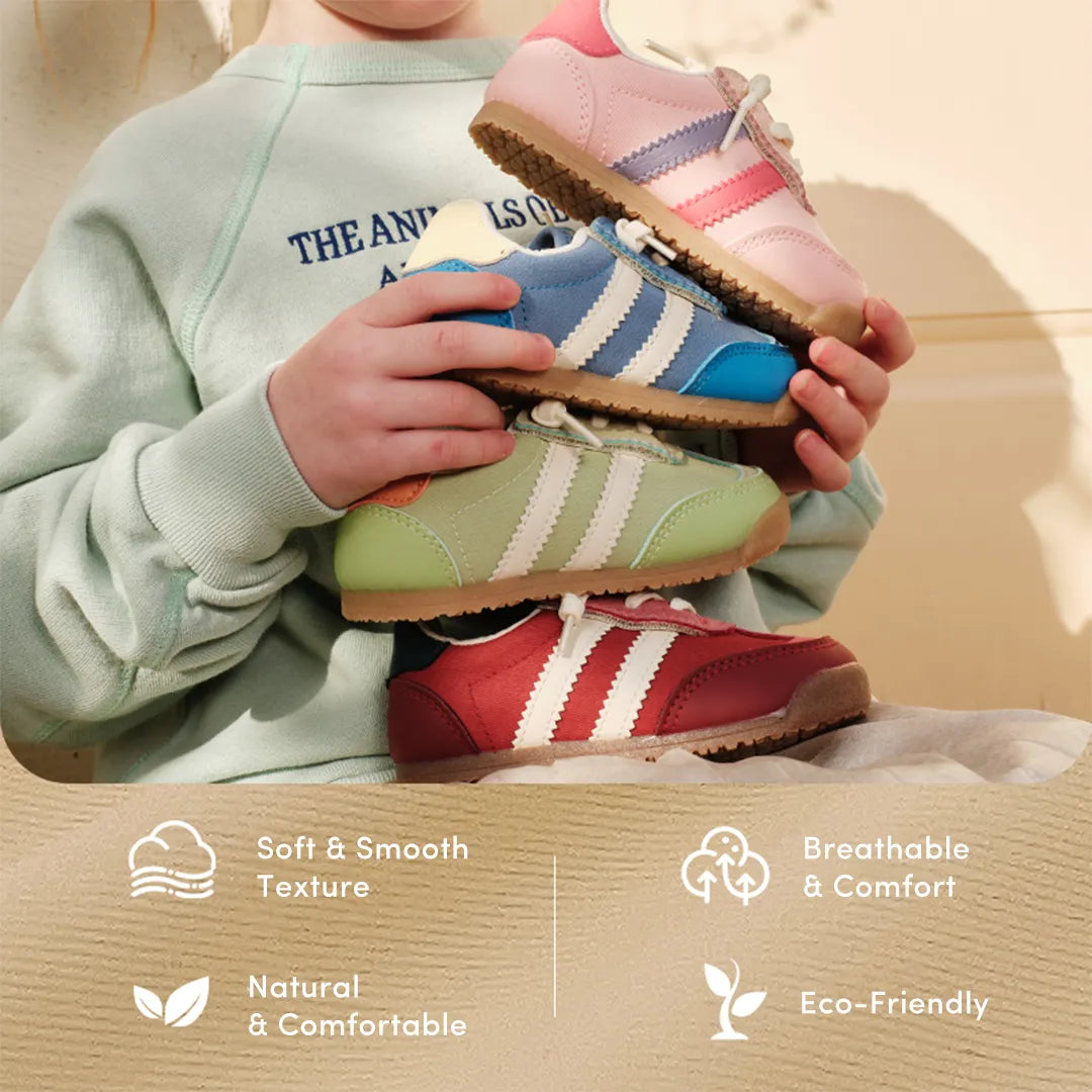 Meadow Breeze Toddler Sneakers Grey | Lightweight Non-Slip Shoes