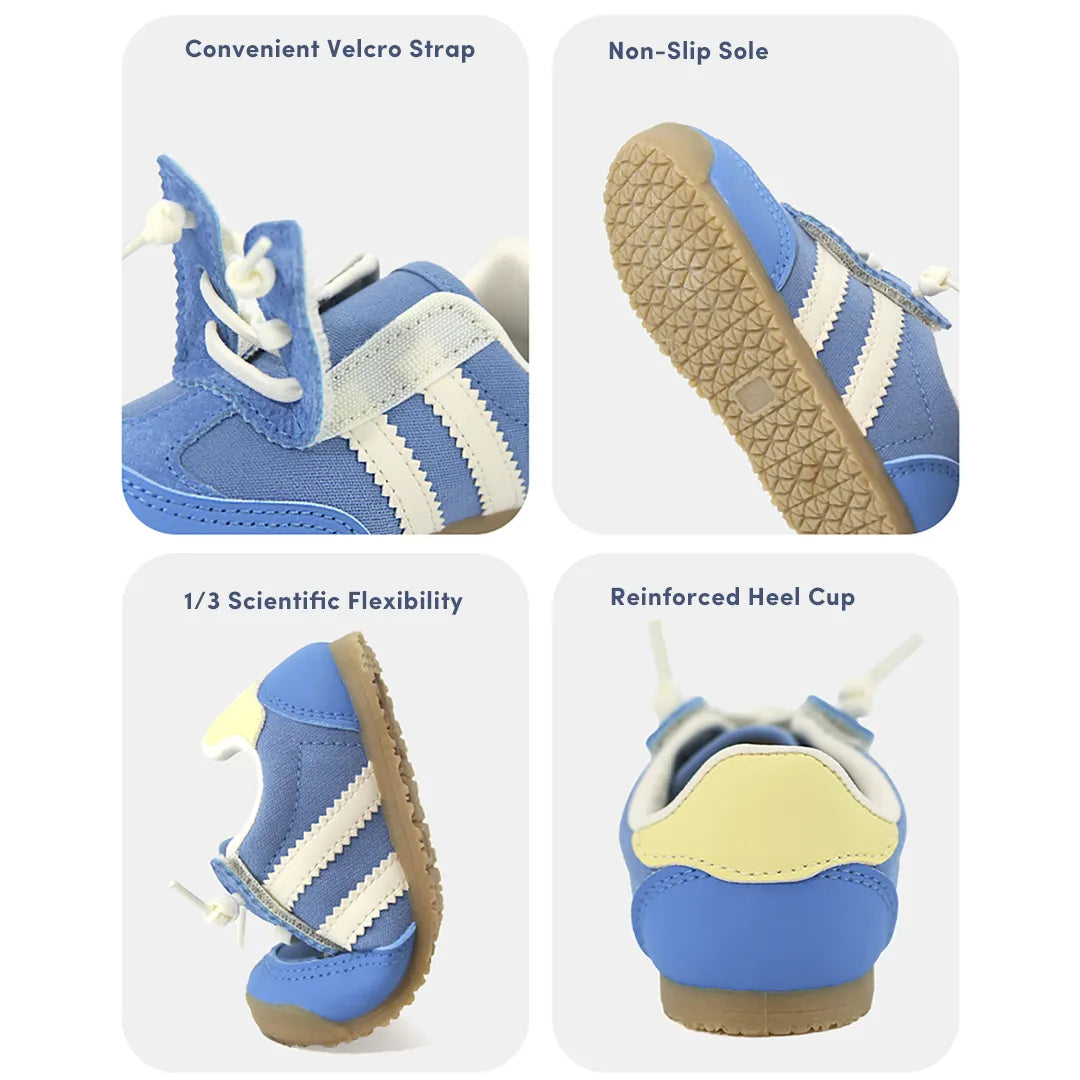 Meadow Breeze Toddler Sneakers Grey | Lightweight Non-Slip Shoes