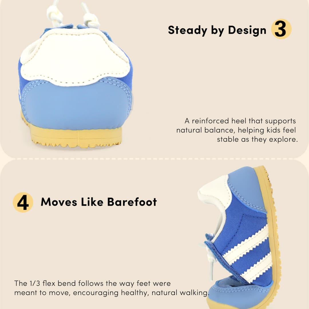 Meadow Breeze Toddler Sneakers Grey | Breathable Soft Sole Shoes