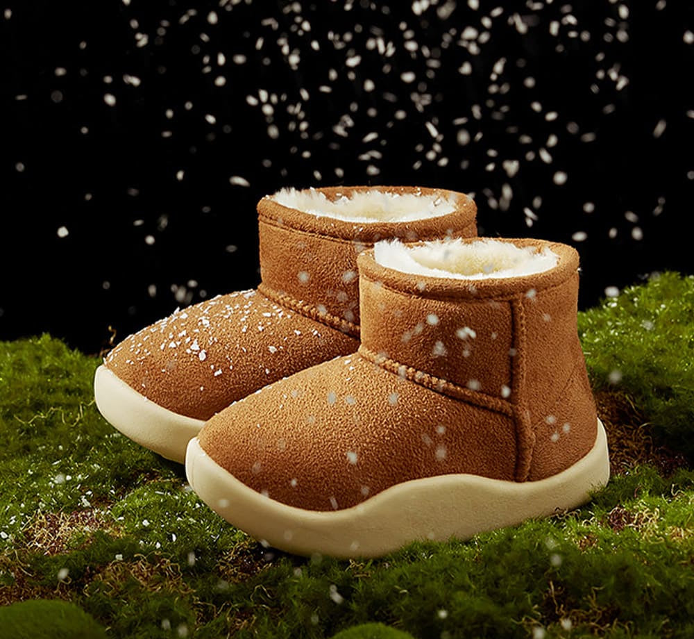 Snowy Meadow Kids Padded Snow Boots | Cosy Non-Slip Winter Footwear