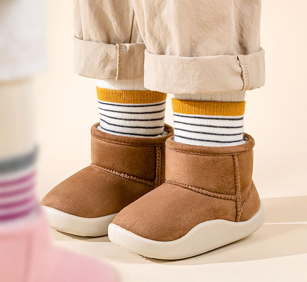 Snowy Meadow Kids Padded Snow Boots | Cosy Non-Slip Winter Footwear