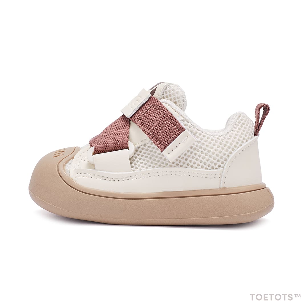 GentleStride Toddler Sneakers Grey | Breathable Soft Sole Shoes