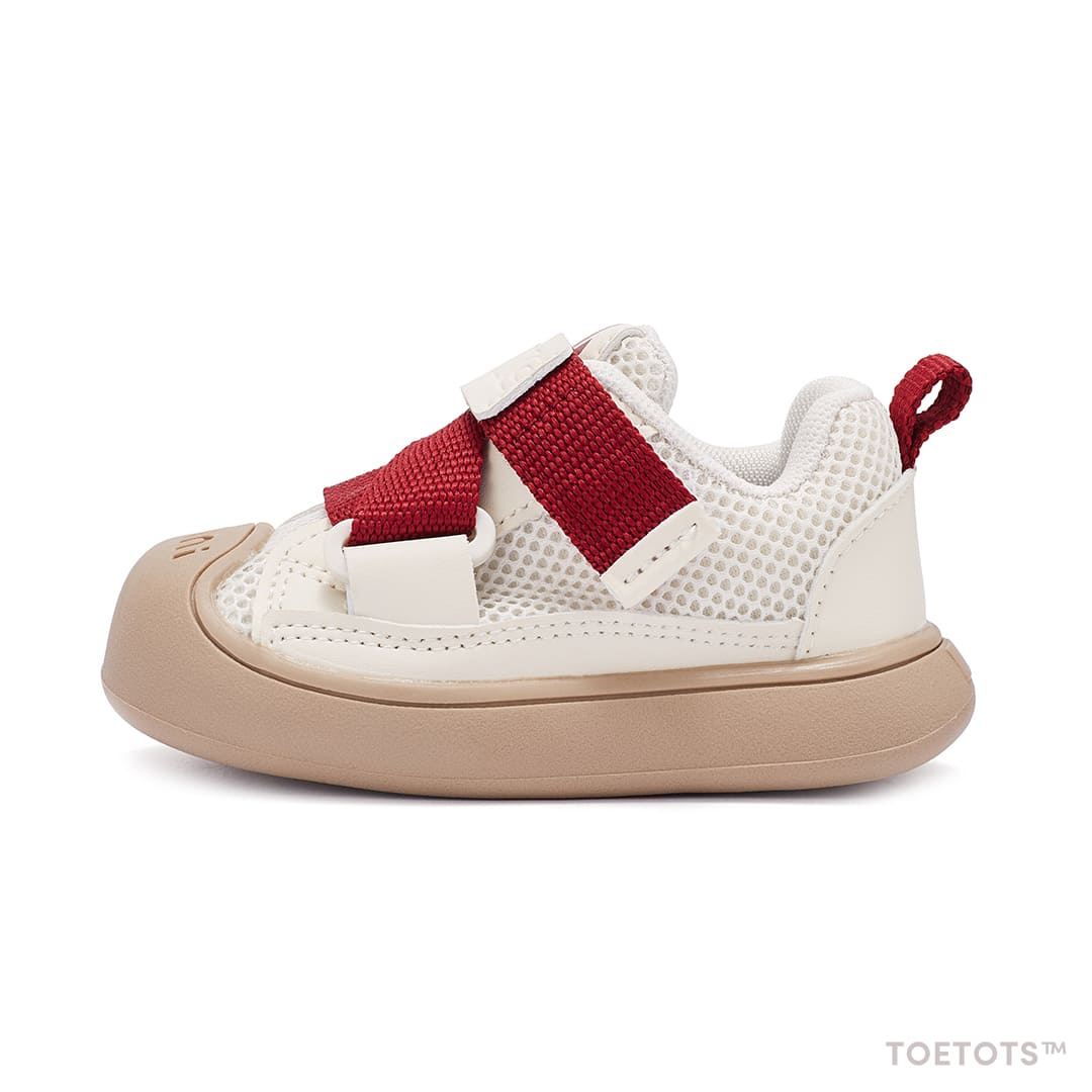 GentleStride Toddler Sneakers Grey | Breathable Soft Sole Shoes
