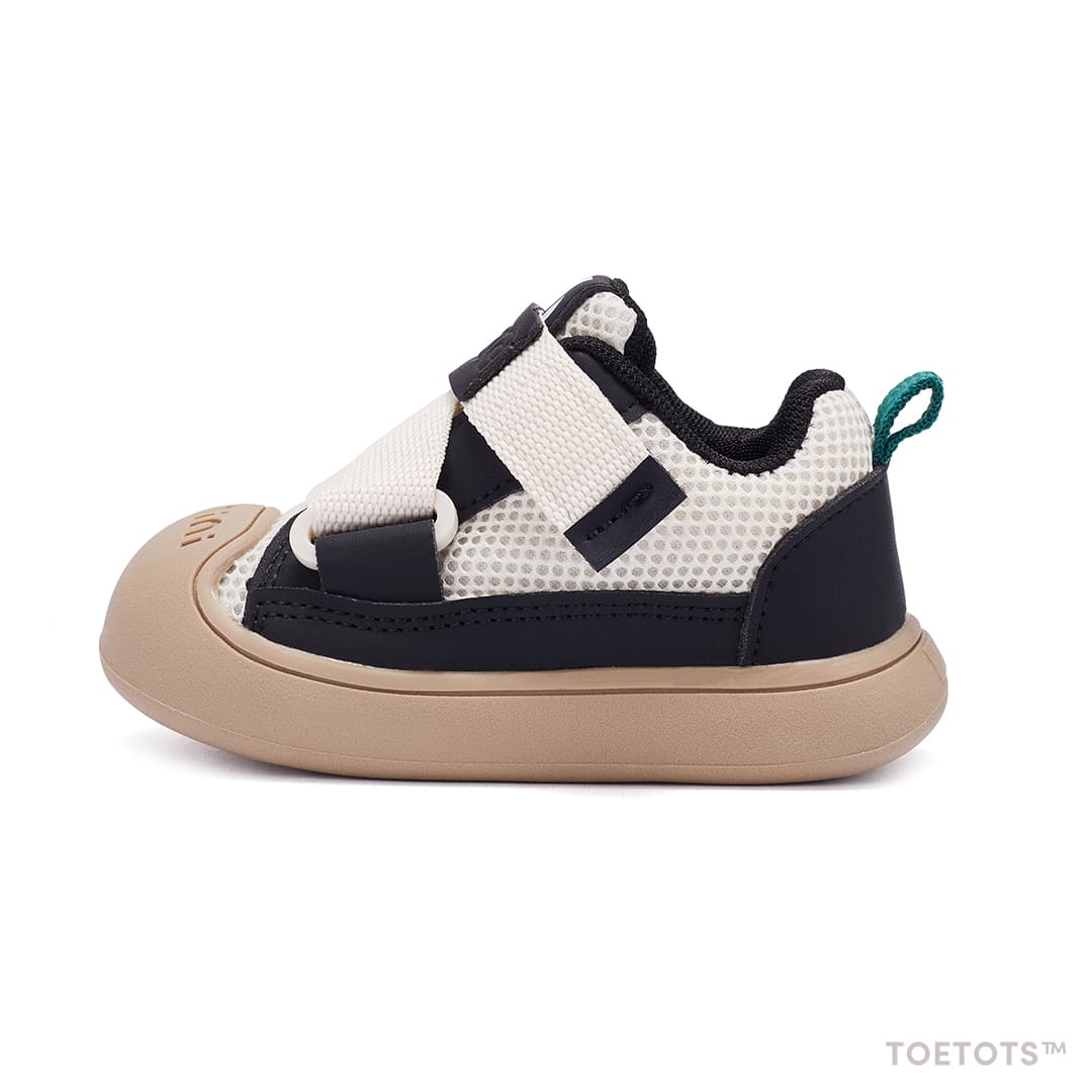GentleStride Toddler Sneakers Grey | Breathable Soft Sole Shoes