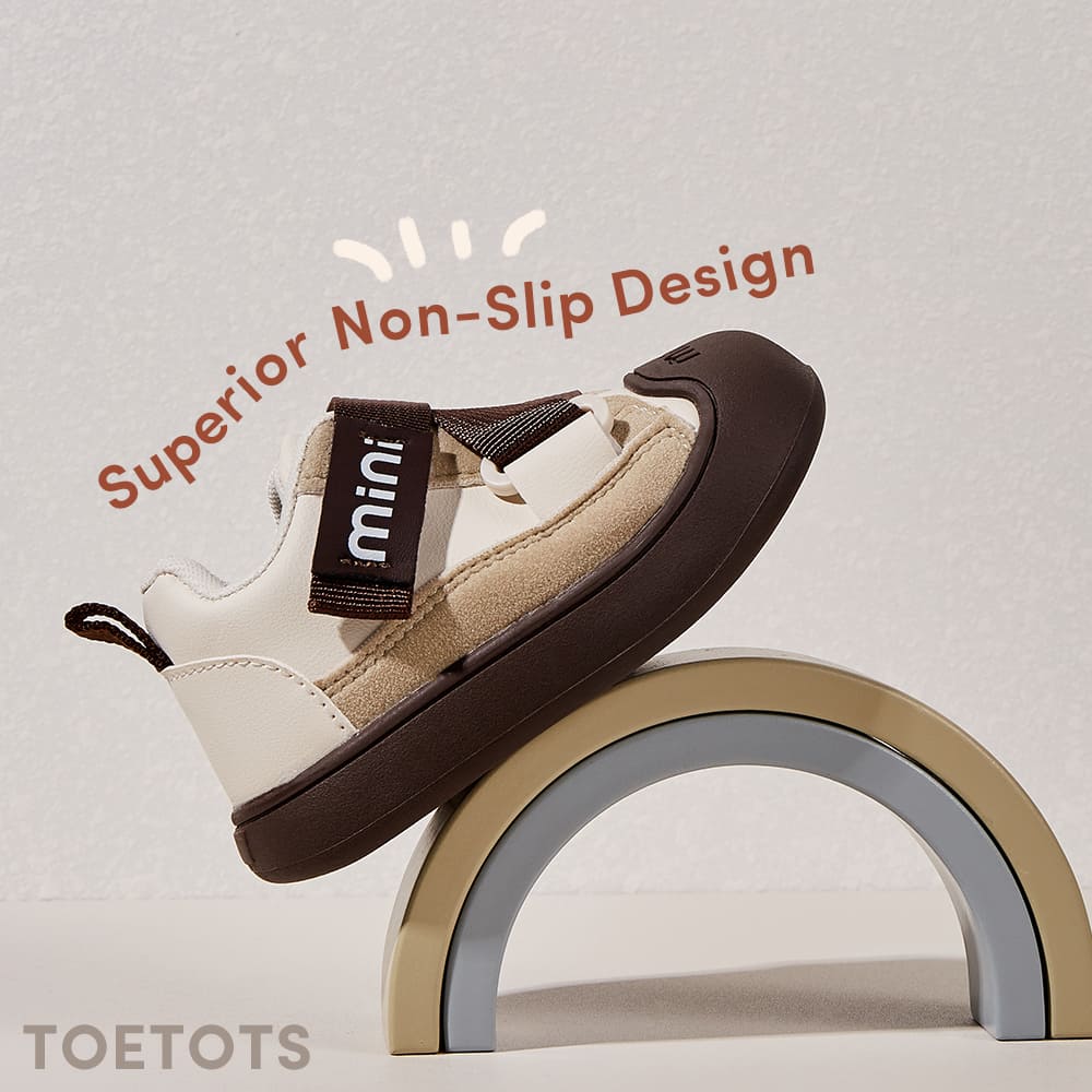 GentleStride Toddler Sneakers Grey | Breathable Soft Sole Baby Shoes