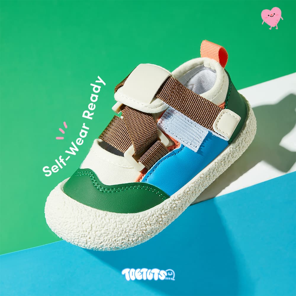 WhisperWalk Baby Sneakers Ivory | Lightweight Non-Slip First Walking Shoes