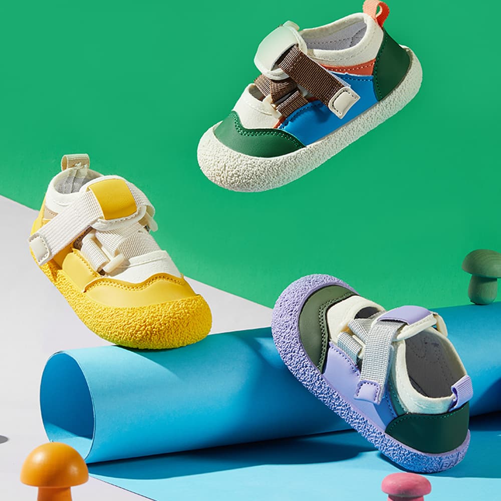 WhisperWalk Baby Sneakers Ivory | Lightweight Non-Slip First Walking Shoes