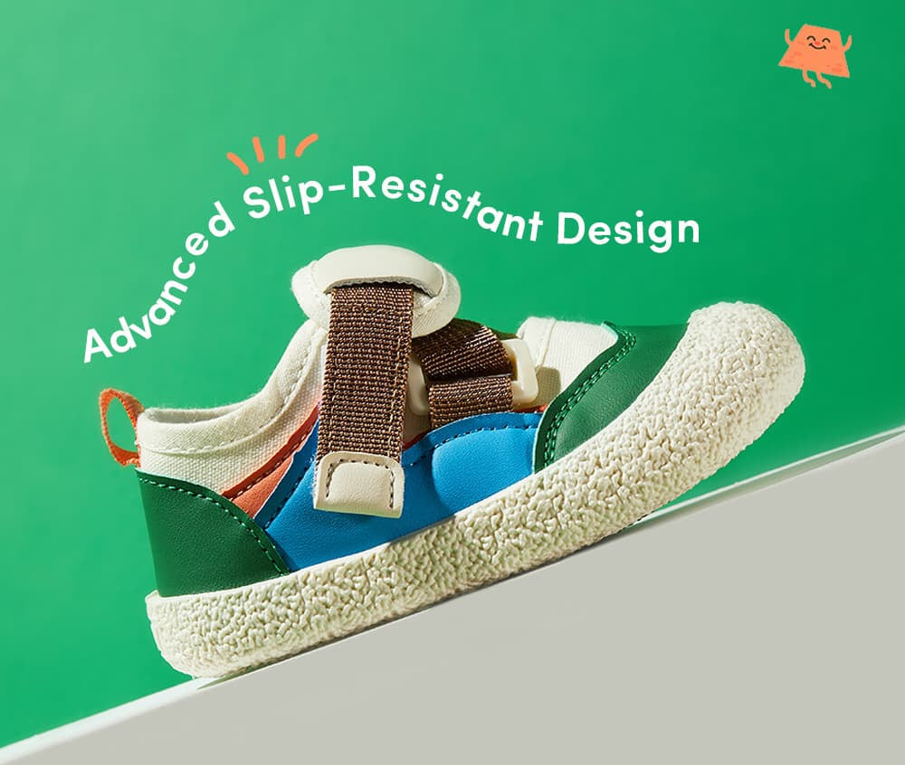 GentleStride Colourblock Baby Sneakers | Velcro Soft Sole First Walking Shoes