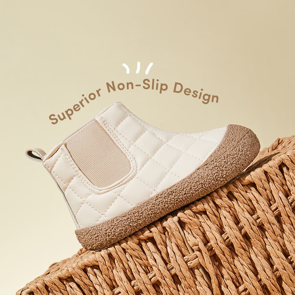 Winter Blossom Toddler Boots Navy | Cozy Non-Slip Footwear