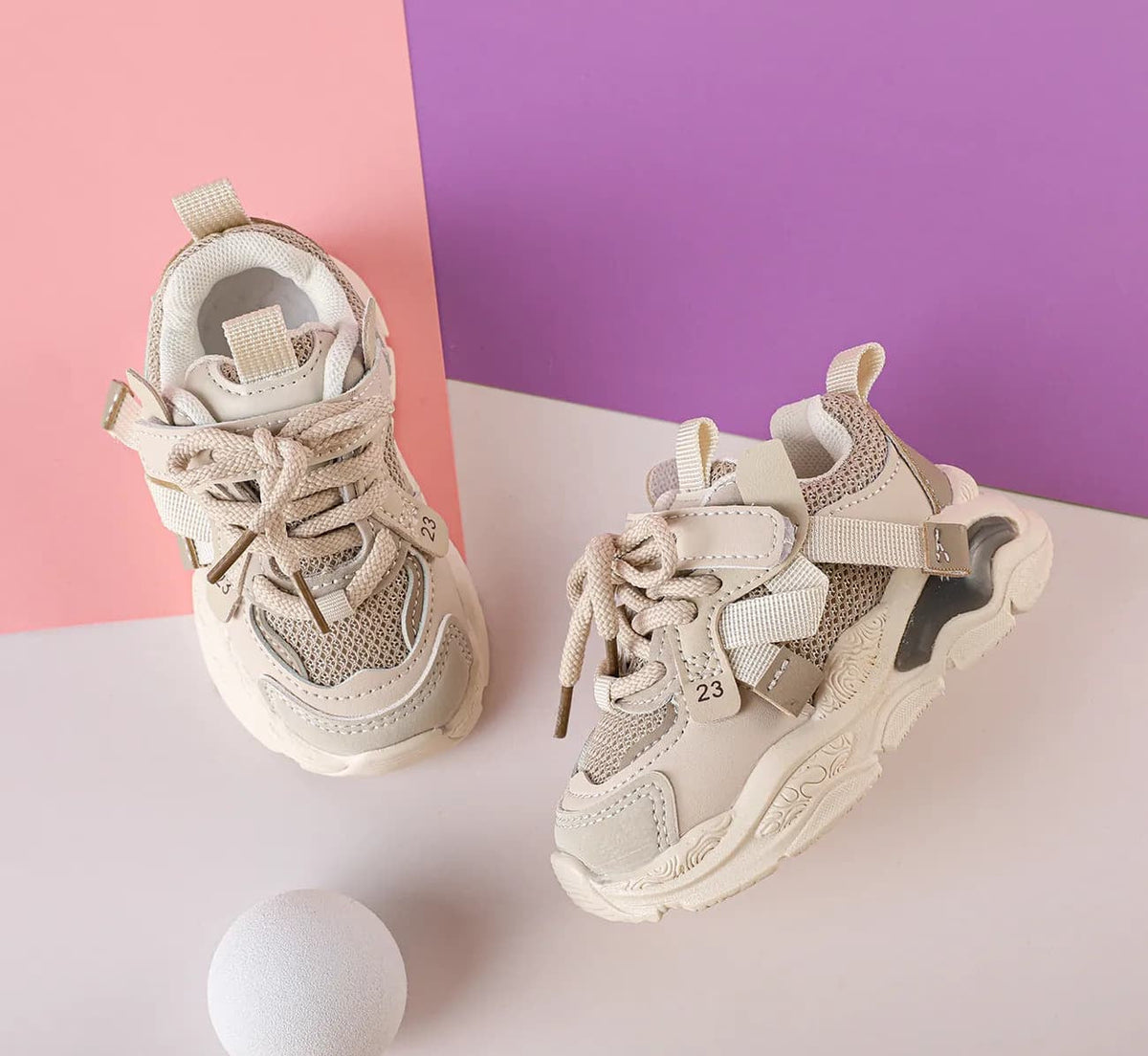GentleStride Baby Chunky Sneakers | Lightweight Soft Sole First Walking Shoes