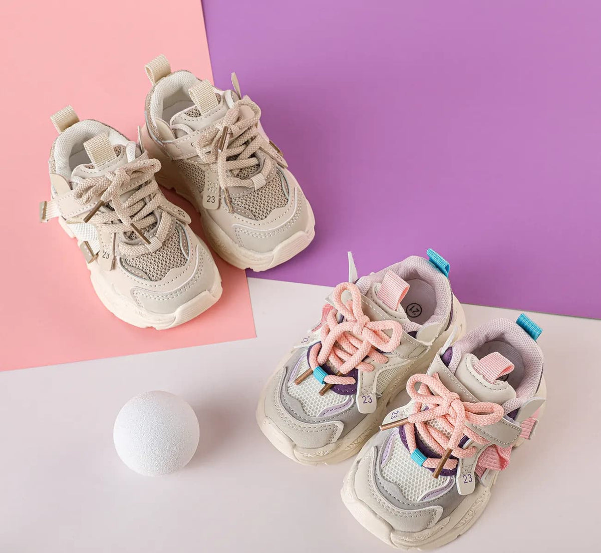 GentleStride Baby Chunky Sneakers | Lightweight Soft Sole First Walking Shoes