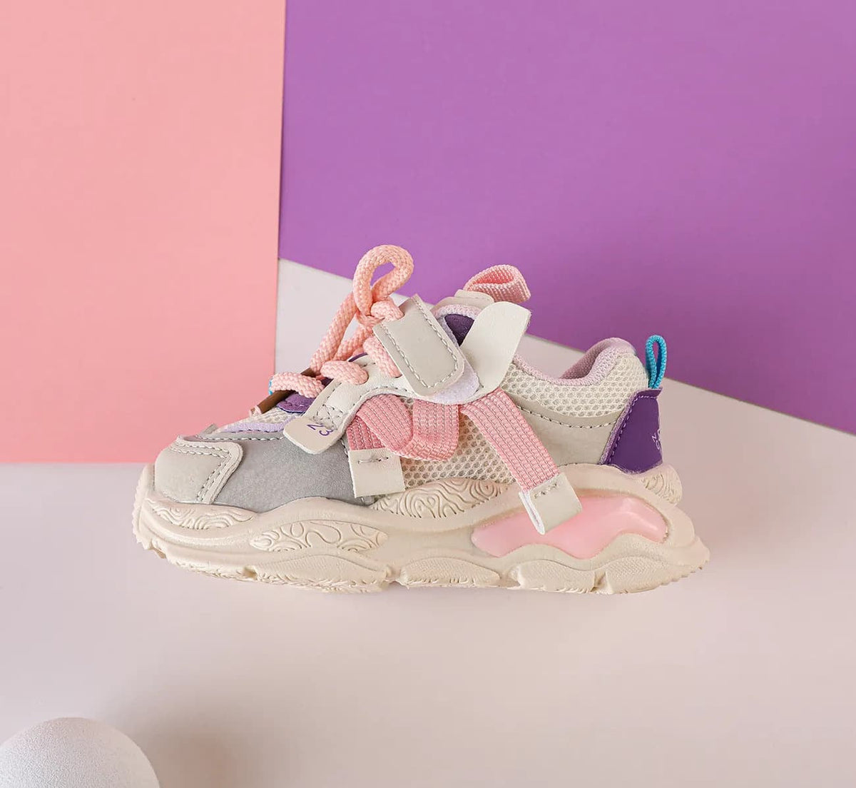 GentleStride Baby Chunky Sneakers | Lightweight Soft Sole First Walking Shoes