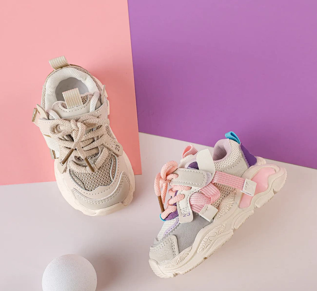GentleStride Baby Chunky Sneakers | Lightweight Soft Sole First Walking Shoes