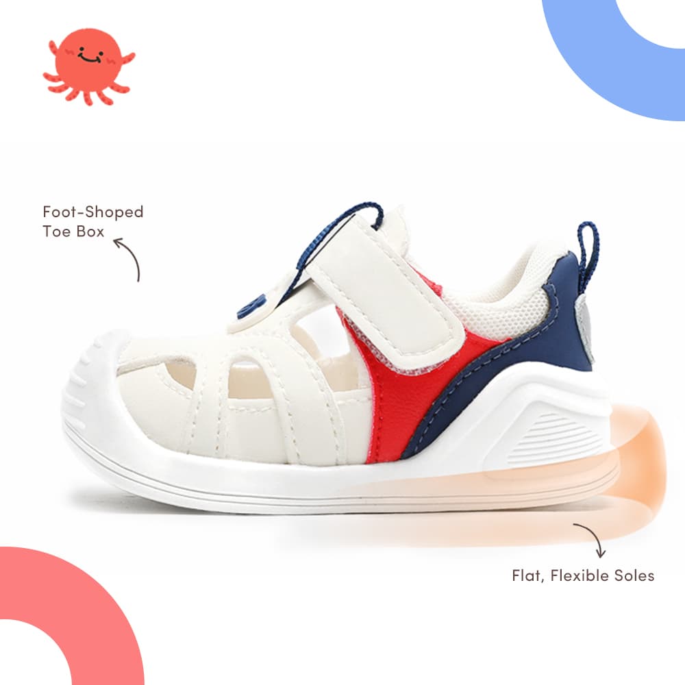 LunaStride Sneaker Sandals Blush | Lightweight Non-Slip Toddler Shoes