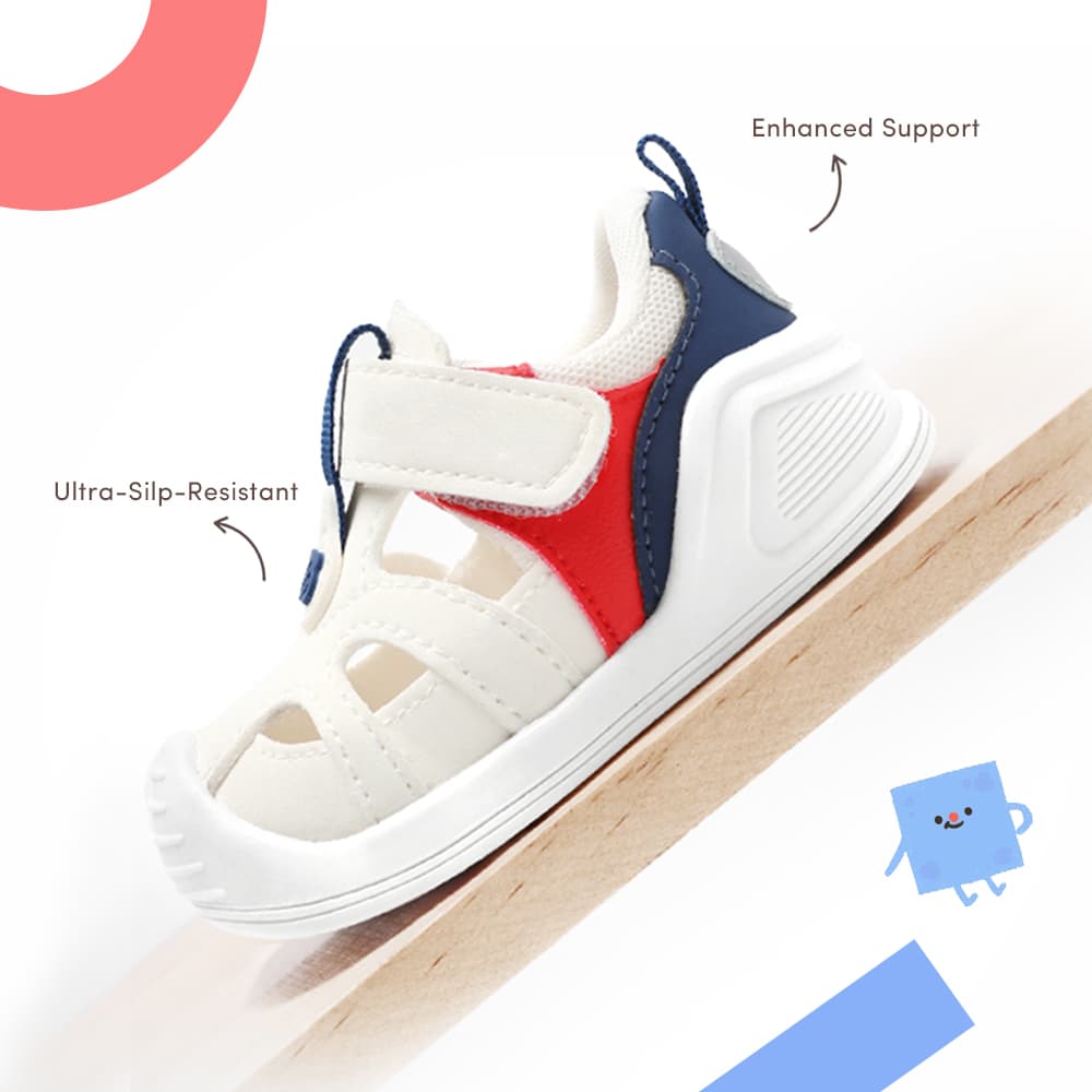 LunaStride Sneaker Sandals Blush | Lightweight Non-Slip Toddler Shoes