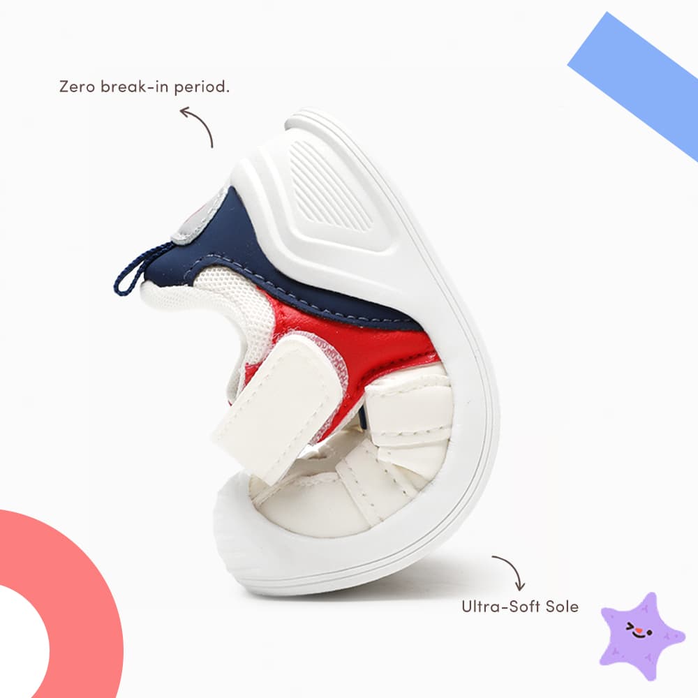 LunaStride Sneaker Sandals Blush | Lightweight Non-Slip Toddler Shoes