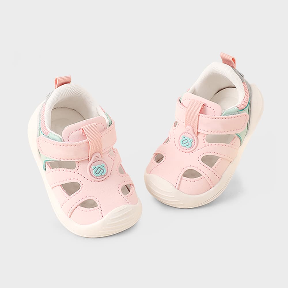LunaStride Sneaker Sandals Blush | Lightweight Non-Slip Toddler Shoes