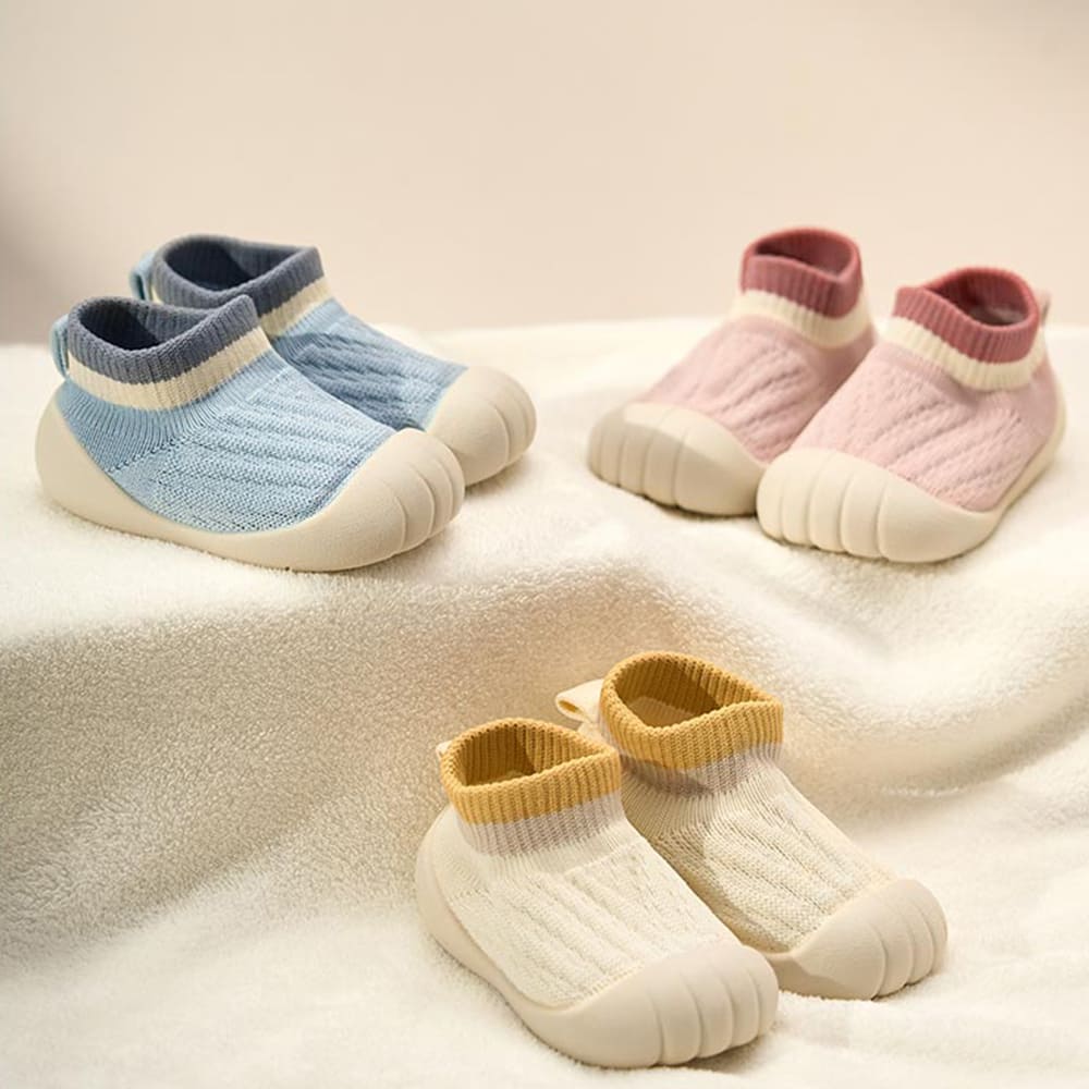 GentleStride Non-Slip Toddler Shoes Grey | Soft Sole First Walking Shoes