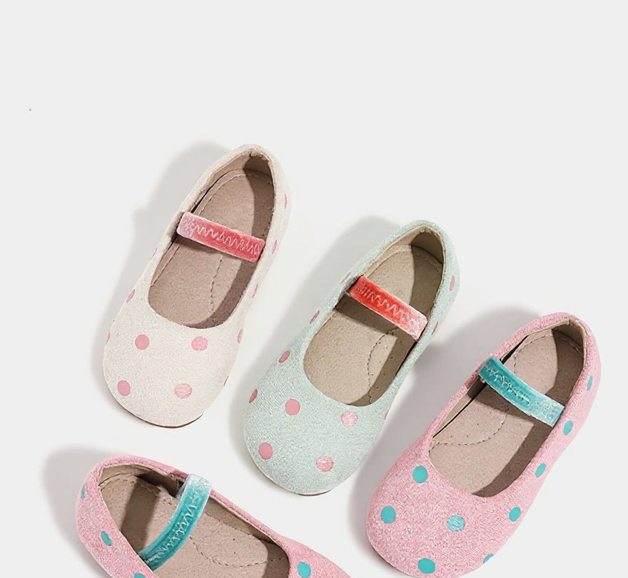 Daisy Dot Mary Jane Baby Shoes | Soft Sole Non-Slip Toddler Footwear