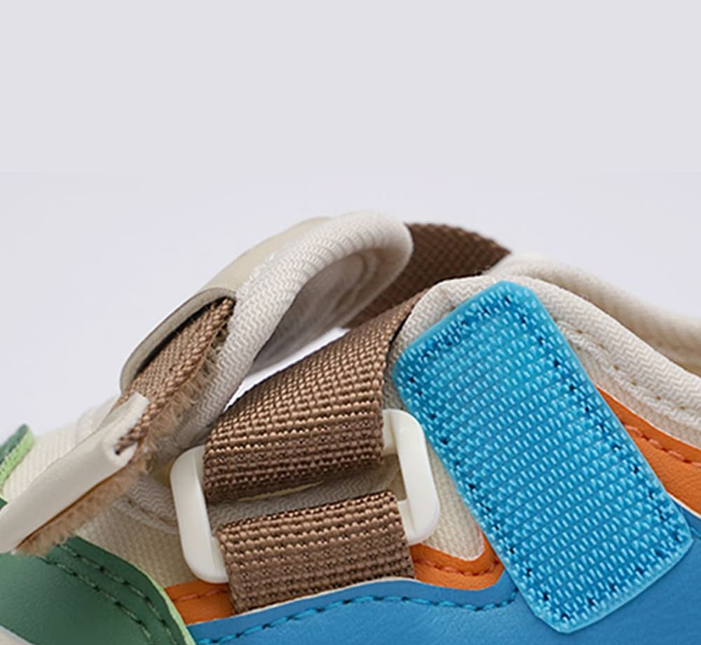 GentleStride Colourblock Baby Sneakers | Velcro Soft Sole First Walking Shoes