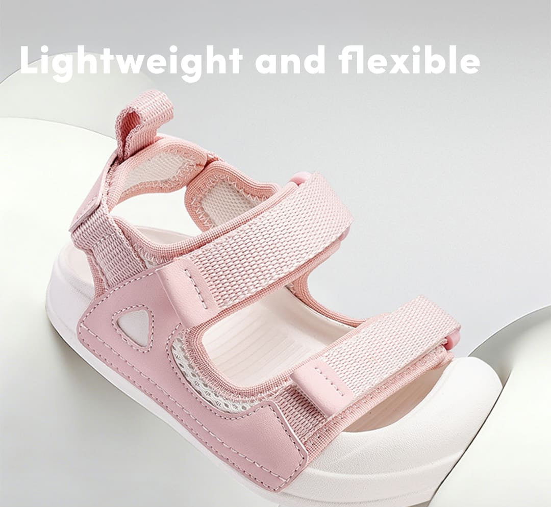 Gentle Breeze Open-Toe Toddler Sandals | Lightweight Non-Slip Shoes
