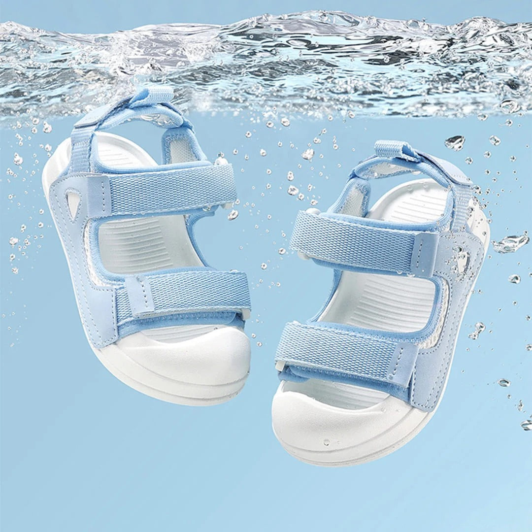 GentleWave Toddler Sandals Aqua | Breathable Non-Slip Summer Footwear