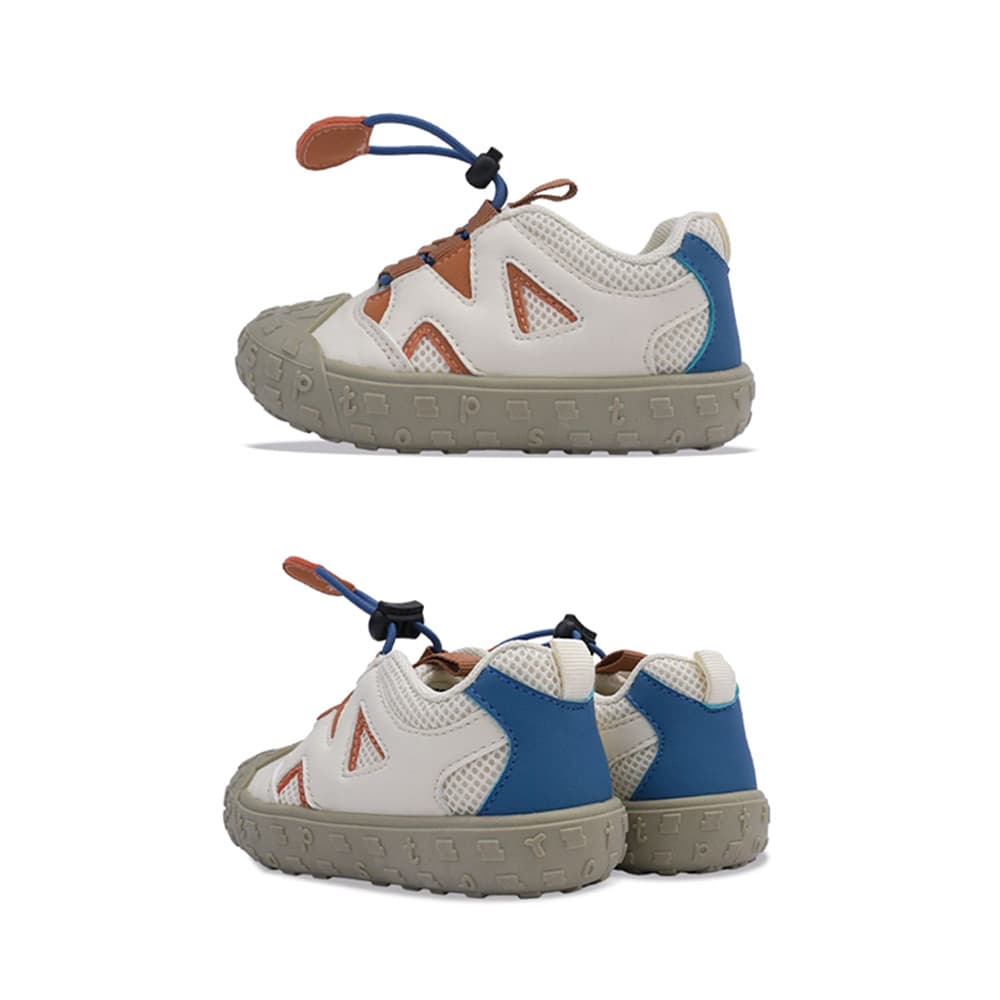 GentleStride Baby Sneakers Ivory | Breathable Soft Sole First Walking Shoes