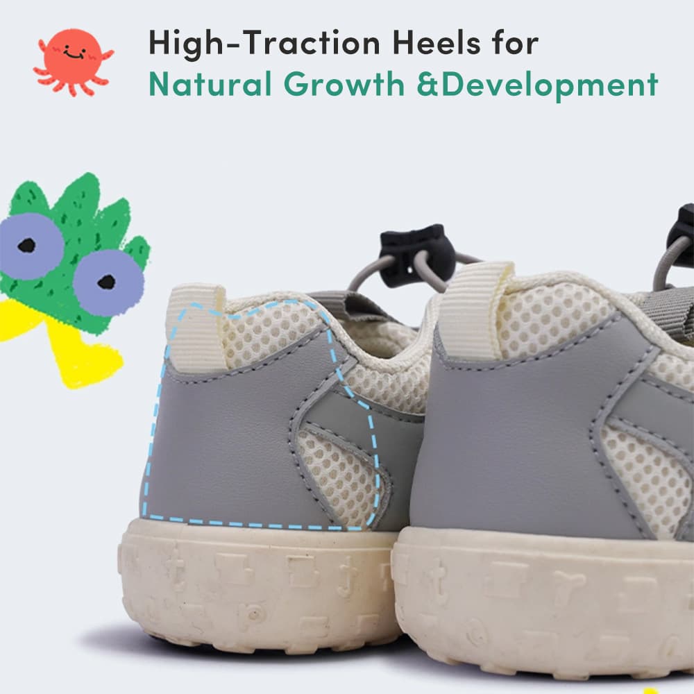 GentleStride Baby Sneakers Ivory | Breathable Soft Sole First Walking Shoes