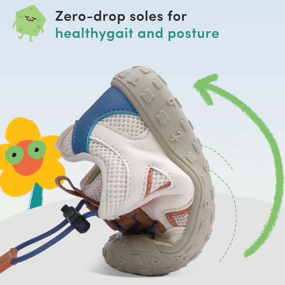 GentleStride Baby Sneakers Ivory | Breathable Soft Sole First Walking Shoes
