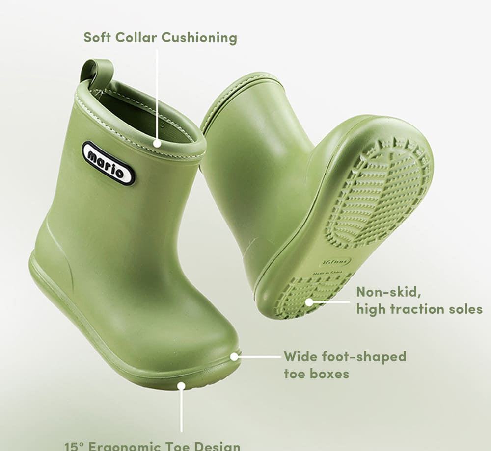 Gentle Rain Toddler Boots | Non-Slip Waterproof Footwear