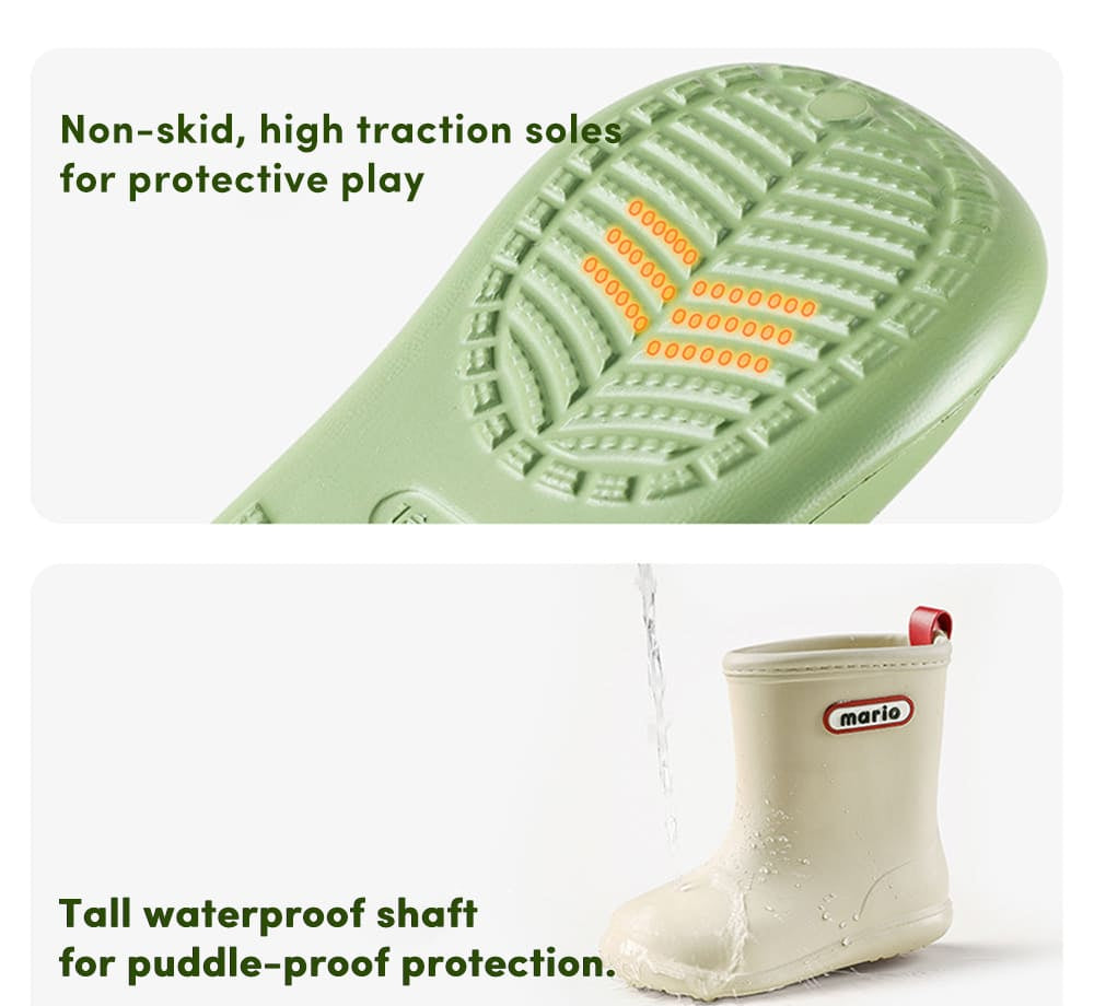 Gentle Rain Toddler Boots | Non-Slip Waterproof Footwear