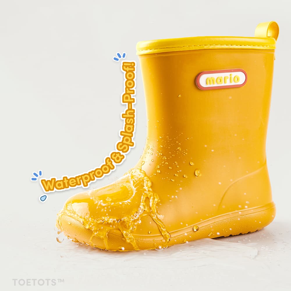 Raindrop Meadow Toddler Rain Boots Blue | Lightweight Non-Slip Footwear