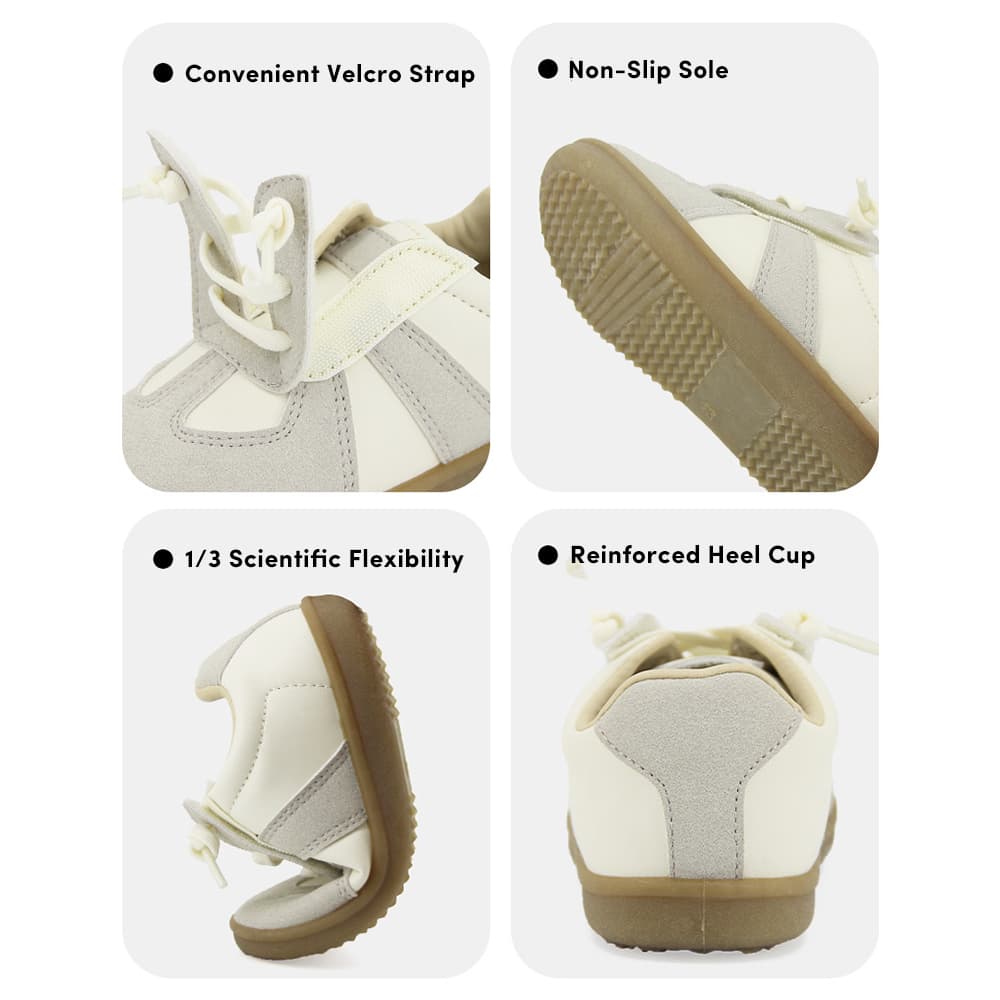 Whimsical Wanderer Baby Sneakers Grey | Lightweight Non-Slip Toddler Shoes