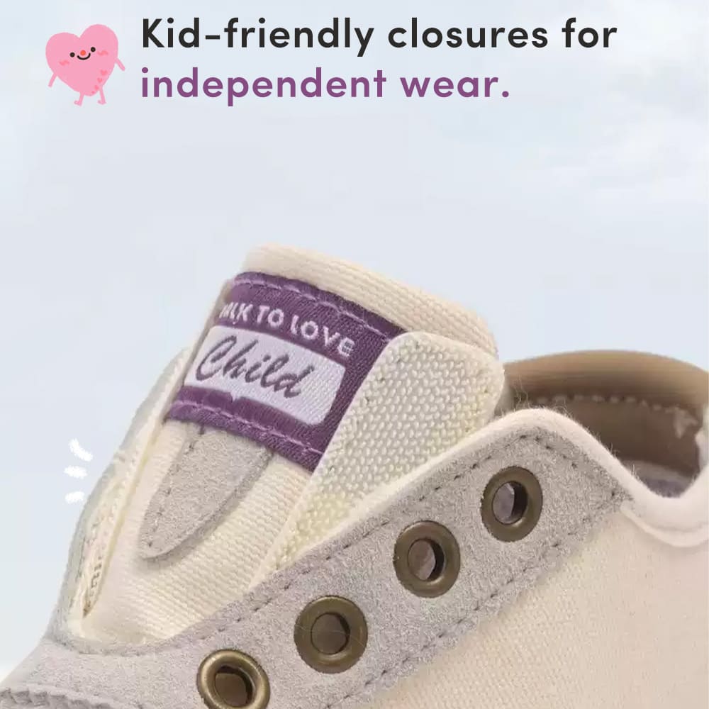 GentleStride Kids Sneakers Grey | Lightweight Non-Slip First Walking Shoes