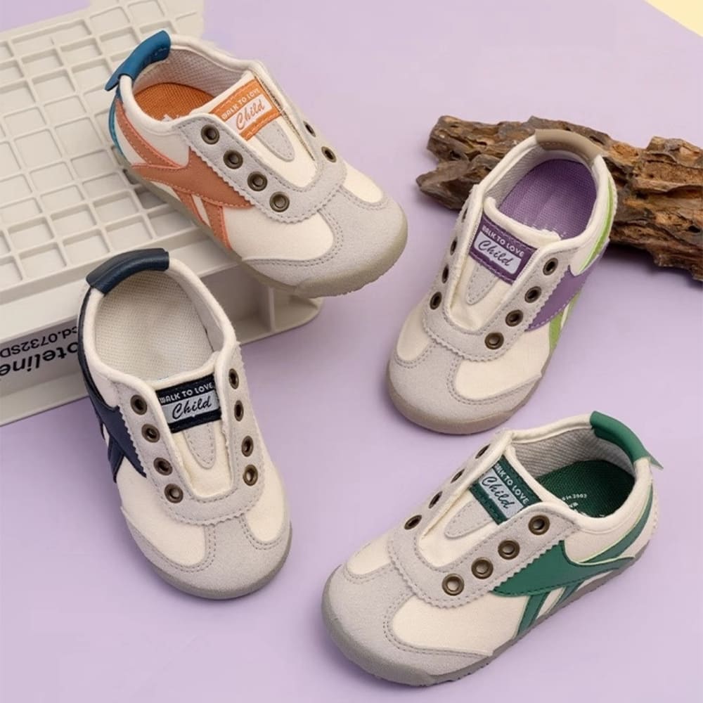 GentleStride Kids Sneakers Grey | Lightweight Non-Slip First Walking Shoes