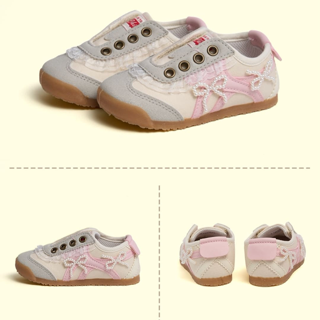 GentleStride Toddler Sneakers Grey | Breathable Soft Sole Shoes