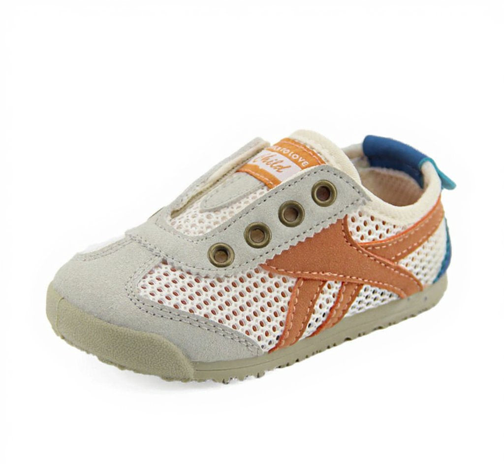 GentleStride Mesh Panel Kids Trainers | Breathable Soft Sole Toddler Shoes