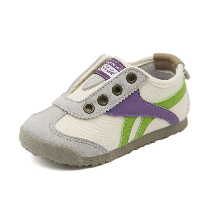 GentleStride Canvas Kids Trainers | Breathable Soft Sole Toddler Shoes