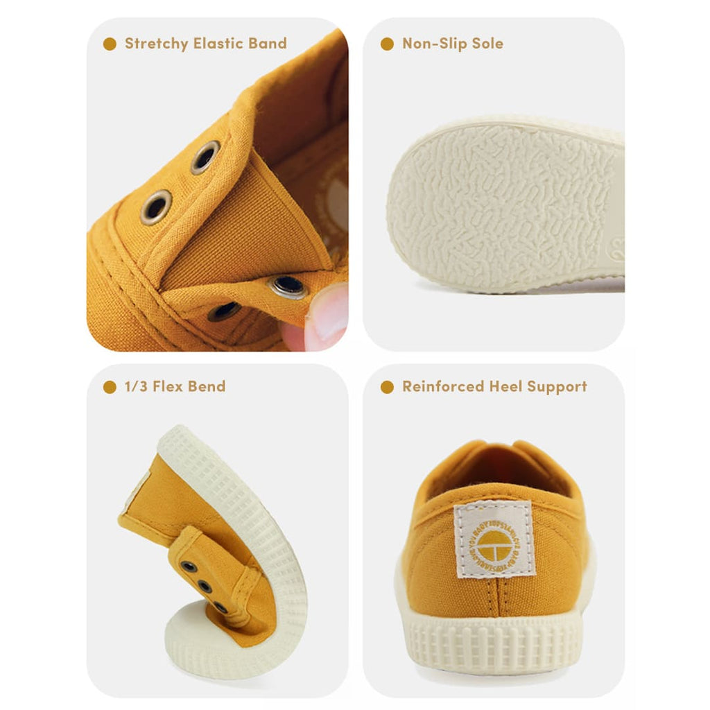 GentleStride Baby Sneakers Grey | Breathable Soft Sole First Walking Shoes