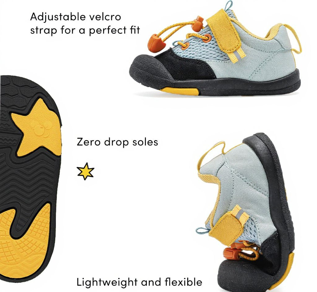 GentleStride Zero-Drop Toddler Sneakers | Flexible Lightweight Shoes