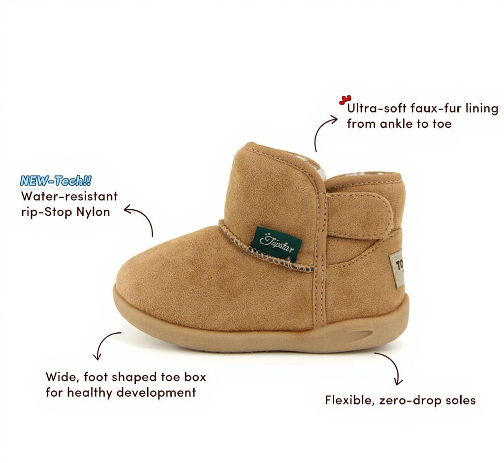 Snowy Meadow Kids Ankle Snow Boots | Cosy Non-Slip Winter Footwear